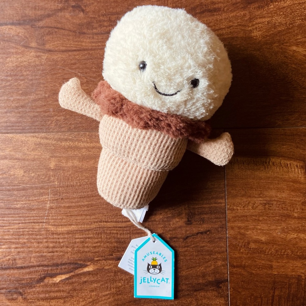 NWT (Retired) Jellycat Amuseables Ice Cream Cone